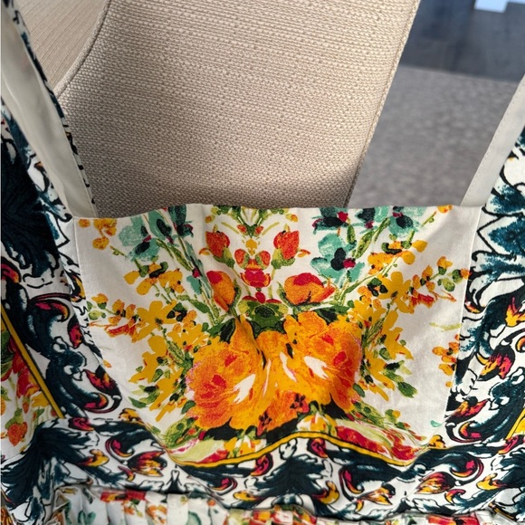 Antonio Melani Kelsey Poplin Floral Cotton Dress, Size 14 - Picture 6 of 9